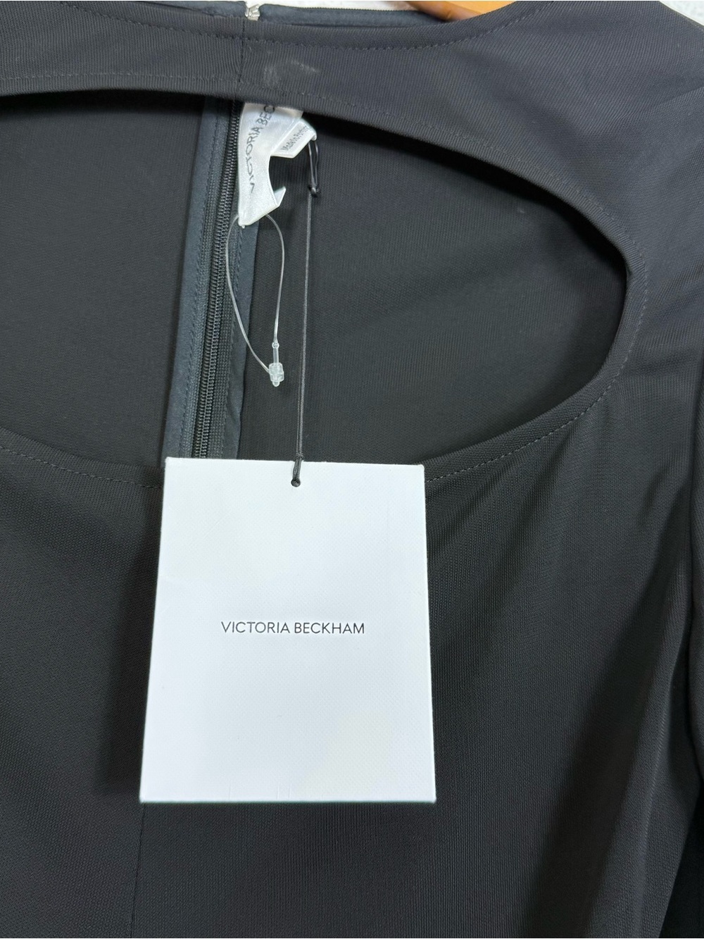 Victoria Beckham Black Cut Out Detail Long Sleeve Top NWT 8 US - Picture 6 of 11